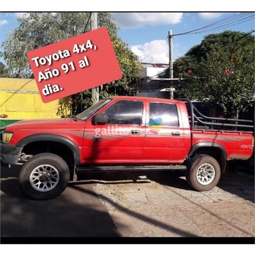 Venta camioneta toyota 4x4 al dia.