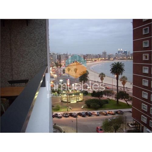 Apartamento vista playa,plaza gomensoro,3d,2baños,tza,100m2