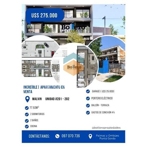 Increíble oportunidad | apro de 2 dormitorios en malvin