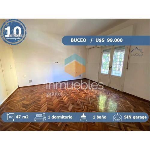 Apartamento en venta 1 dormitorio en buceo