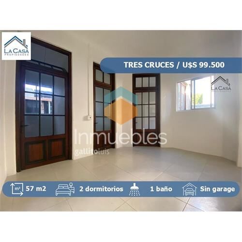 Venta de apartamento 2 dormitorios en tres cruces