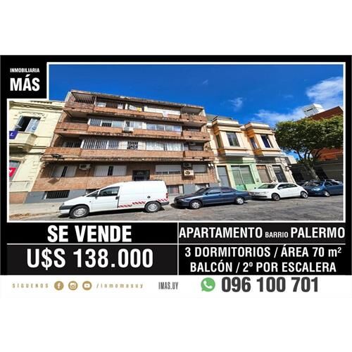 Apartamento venta palermo montevideo imas.uy l *...